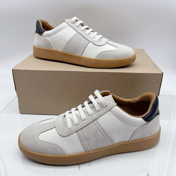 Allen Edmonds LUDLOW Slip-On Stretch Lace Up Sneakers Dove Suede Mens US 8.5 - Picture 4 of 13